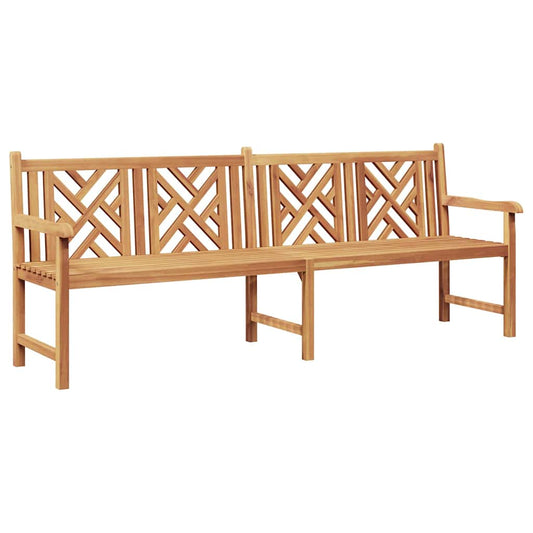 Gartenbank Braun 228 x 60 x 90 cm Teak-Massivholz