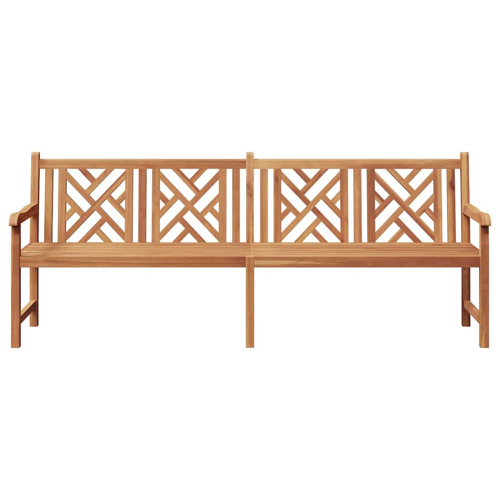 Gartenbank Braun 228 x 60 x 90 cm Teak-Massivholz