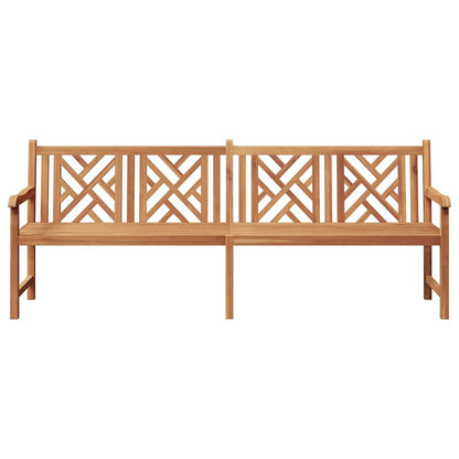 Gartenbank Braun 228 x 60 x 90 cm Teak-Massivholz