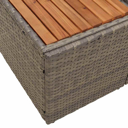 Gartensofa Grau 184 x 62 x 85cm Poly-Rattan