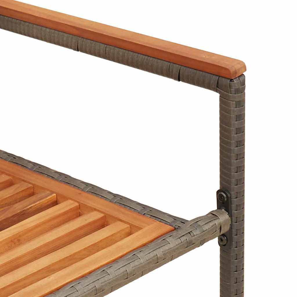 Garten Stapelstühle 2 pcs Braun, Grau