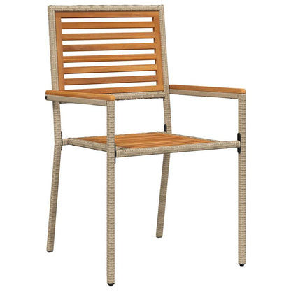 Garten Stapelstühle 2 pcs Braun, Beige