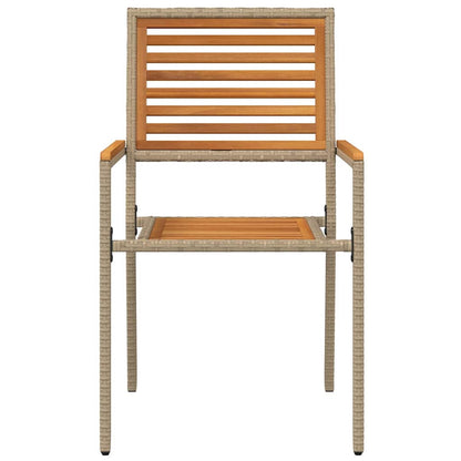 Garten Stapelstühle 2 pcs Braun, Beige