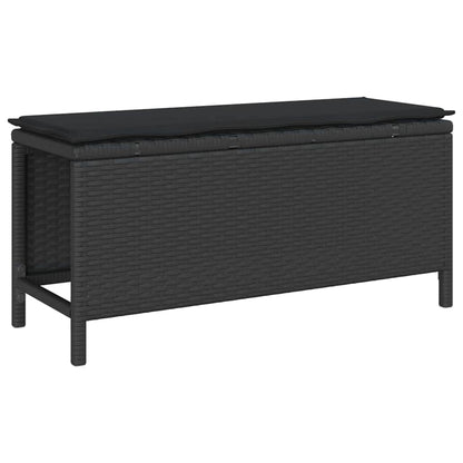 Garten Essgruppe Schwarz Poly Rattan