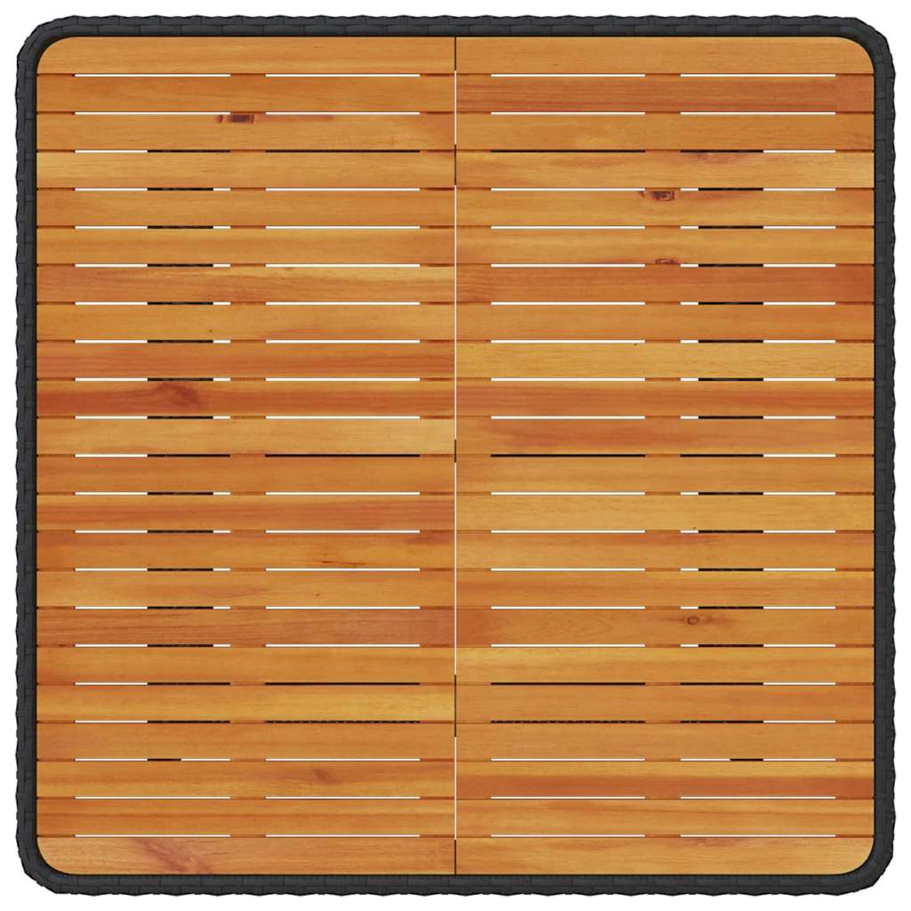 Garten Essgruppe Schwarz Poly Rattan