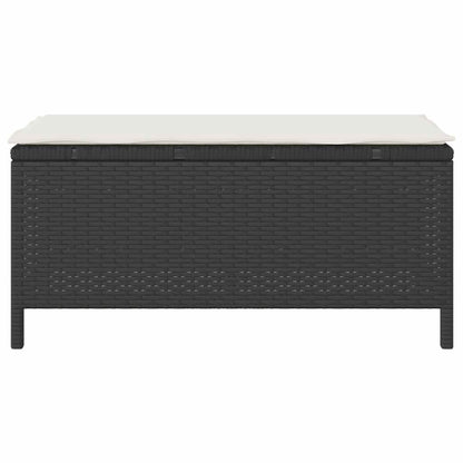 Garten Essgruppe Schwarz Poly Rattan