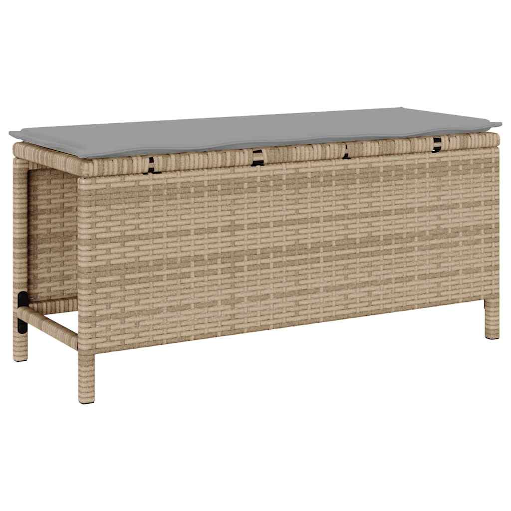 Garten Essgruppe Beige Poly Rattan