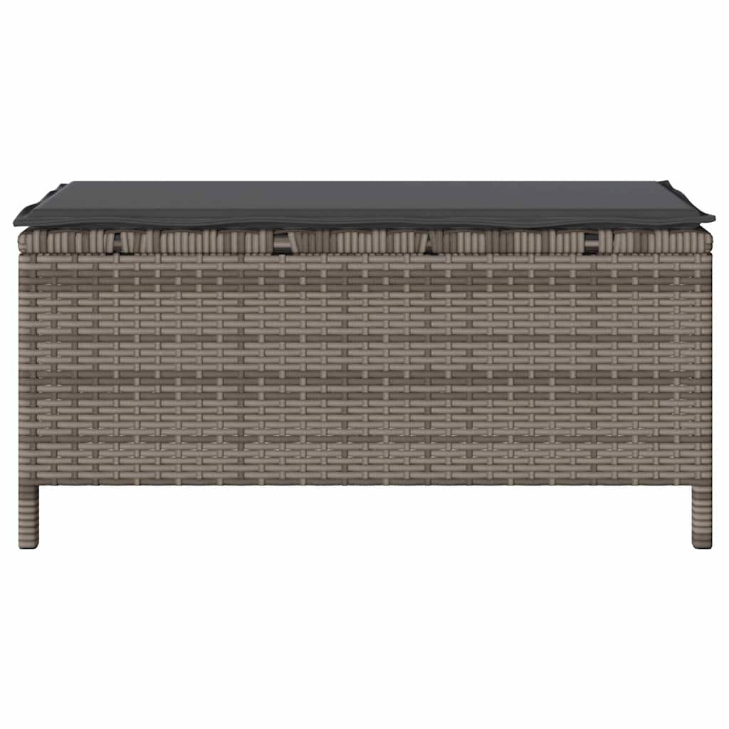 Garten Essgruppe Grau Poly Rattan
