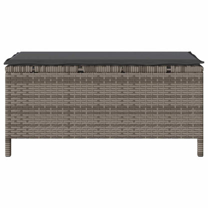 Garten Essgruppe Grau Poly Rattan