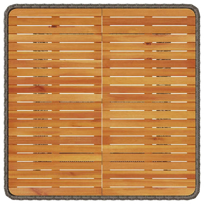 Garten Essgruppe Grau Poly Rattan