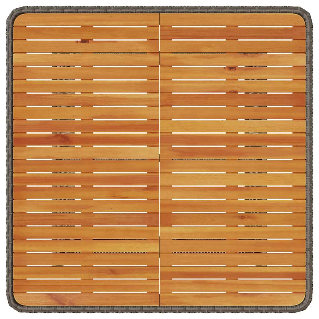 Garten Essgruppe Grau Poly Rattan