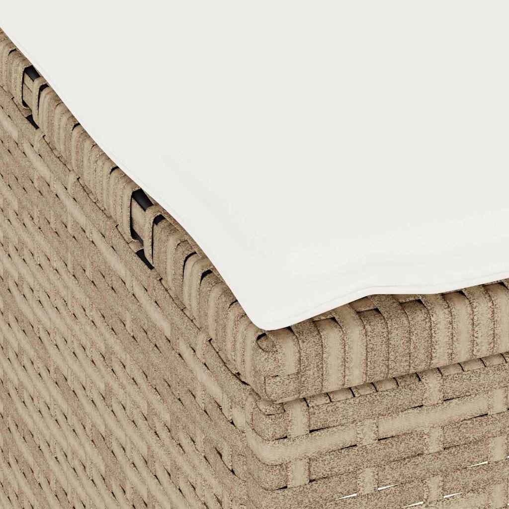 Garten Essgruppe Beige Poly Rattan