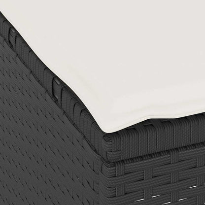 Garten Essgruppe Schwarz Poly Rattan