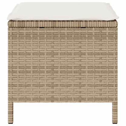 Garten Essgruppe Beige Poly Rattan