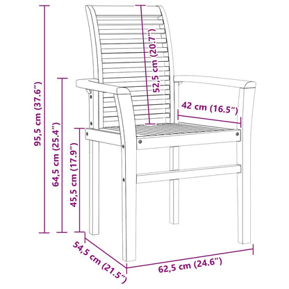 Stapelhocker für den Garten Braun 62,5 x 54,5 x 95,5 cm