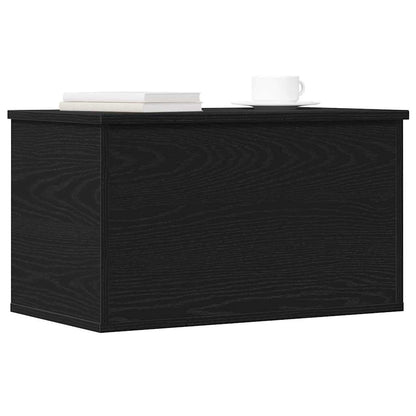 Aufbewahrungsbox Schwarz Eichen-Optik 60 x 35 x 35 cm