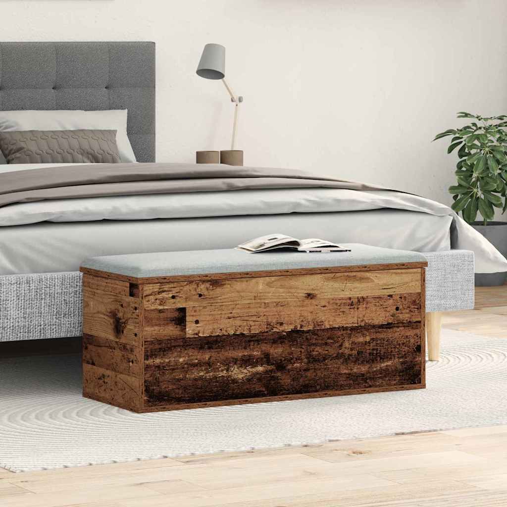 Aufbewahrungsbox Altholz 90 x 35 x 35 cm Holzwerkstoff