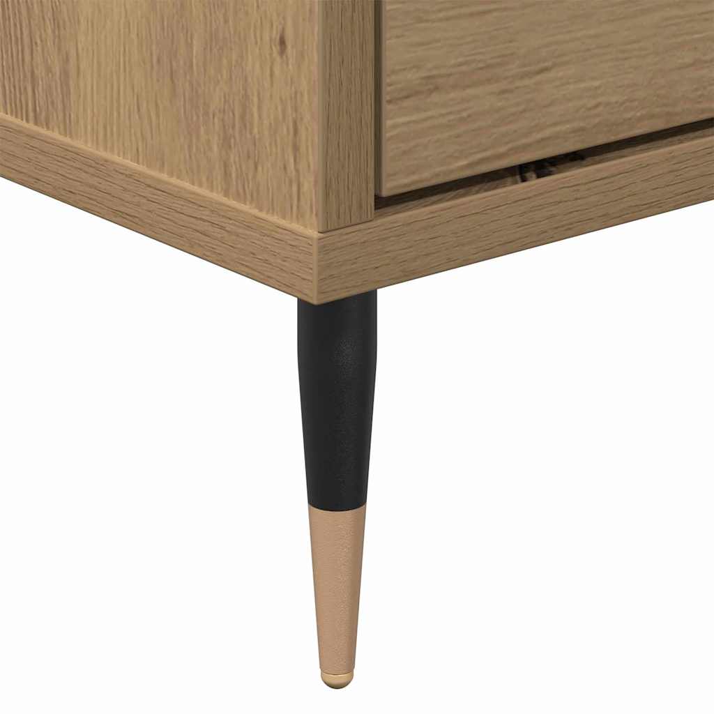 TV-Schränk Eiche handwerklich 150 x 30 x 44.5 cm Holzwerkstoff