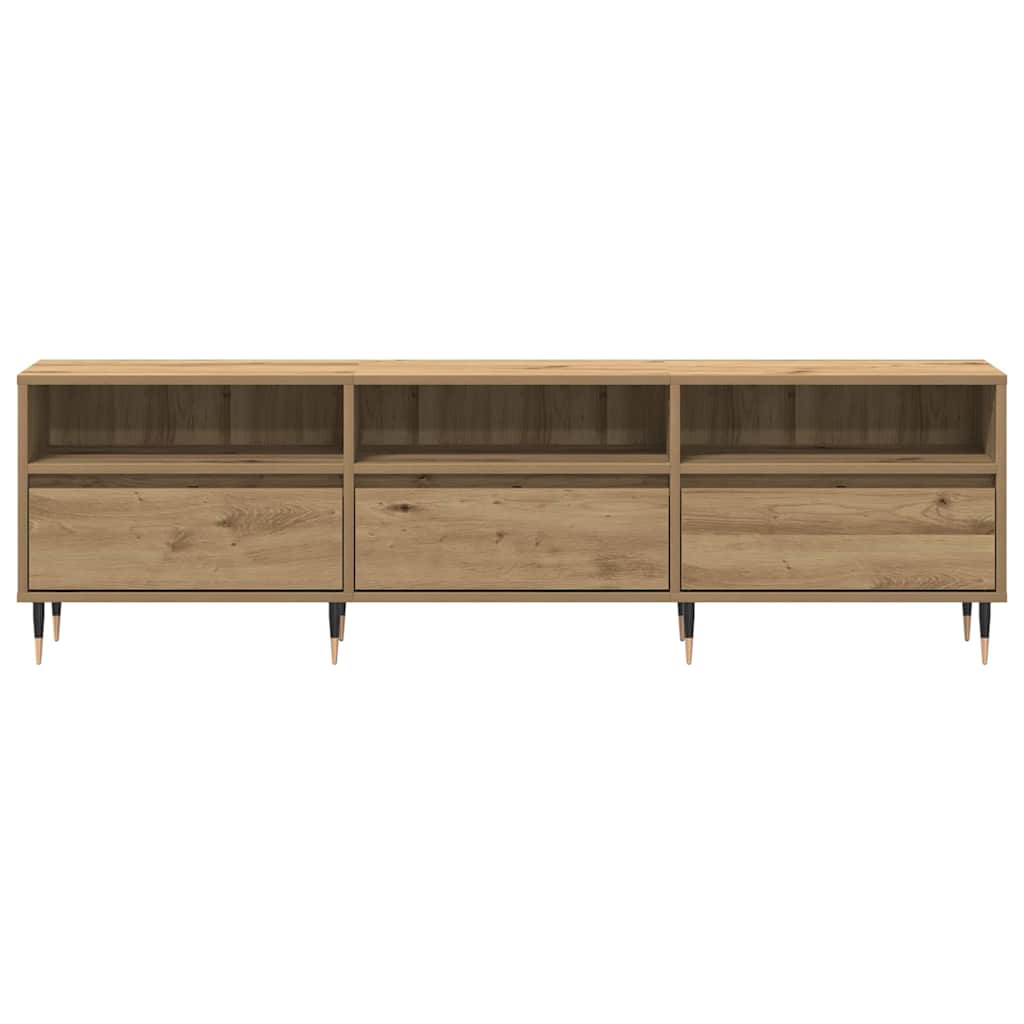 TV-Schränk Eiche handwerklich 150 x 30 x 44.5 cm Holzwerkstoff