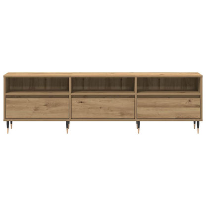 TV-Schränk Eiche handwerklich 150 x 30 x 44.5 cm Holzwerkstoff