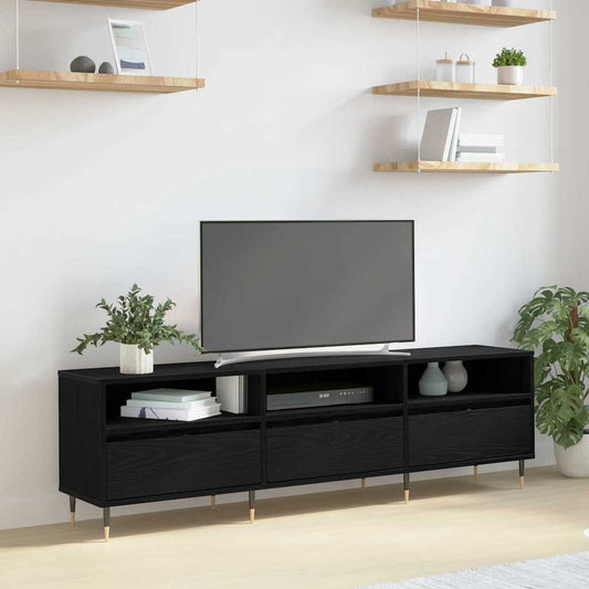 TV-Schränk Schwarze Eiche 150 x 30 x 44.5 cm Holzwerkstoff