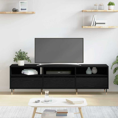 TV-Schränk Schwarze Eiche 150 x 30 x 44.5 cm Holzwerkstoff