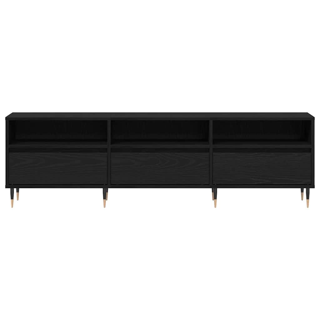 TV-Schränk Schwarze Eiche 150 x 30 x 44.5 cm Holzwerkstoff
