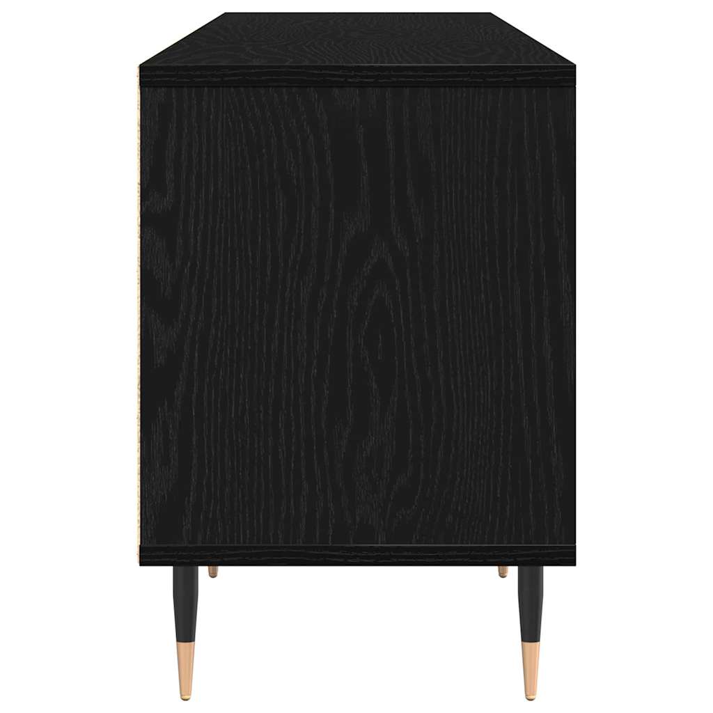 TV-Schränk Schwarze Eiche 150 x 30 x 44.5 cm Holzwerkstoff