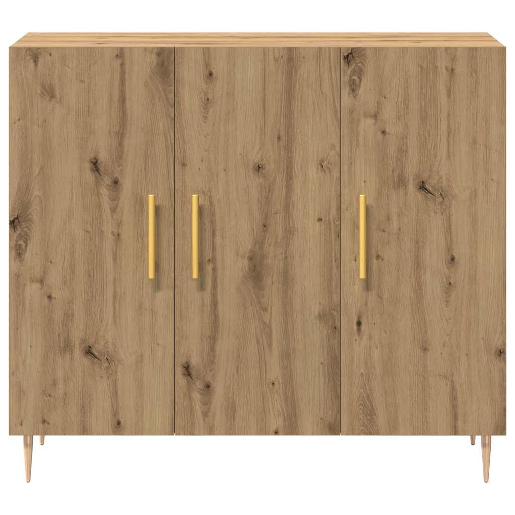 Sideboard Eiche handwerklich 90 x 34 x 80 cm Holzwerkstoff
