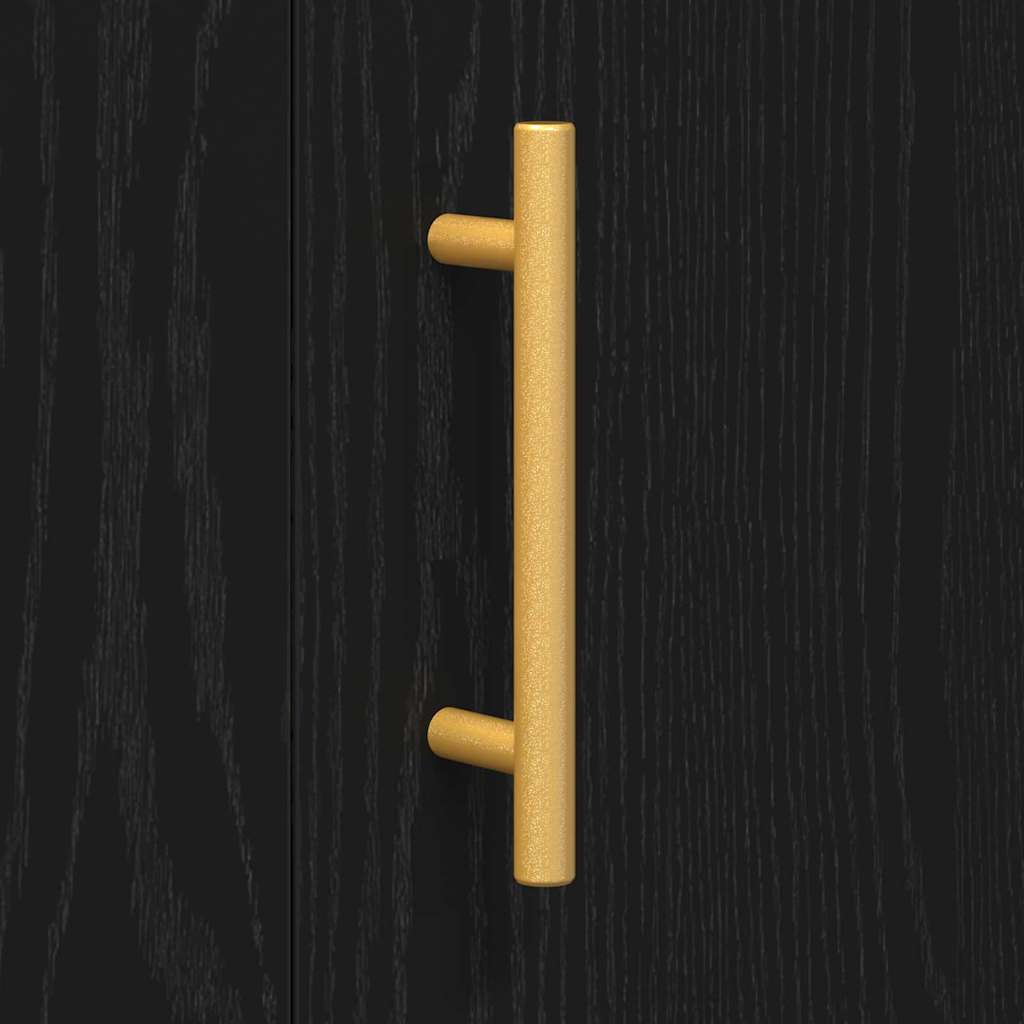 Sideboard Schwarze Eiche 90 x 34 x 80 cm Holzwerkstoff