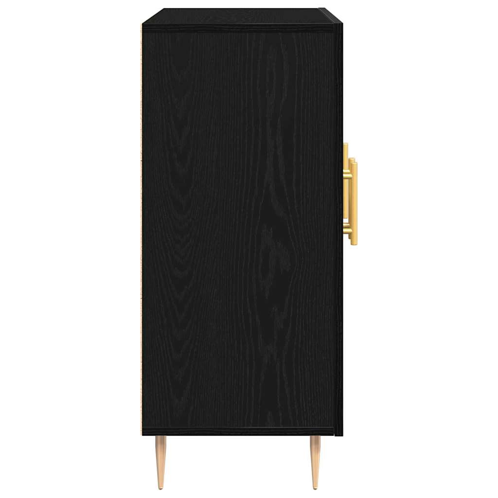 Sideboard Schwarze Eiche 90 x 34 x 80 cm Holzwerkstoff