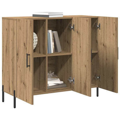 Sideboard Eiche handwerklich 90 x 34 x 80 cm Holzwerkstoff