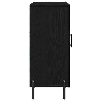 Sideboard Schwarze Eiche 90 x 34 x 80 cm Holzwerkstoff