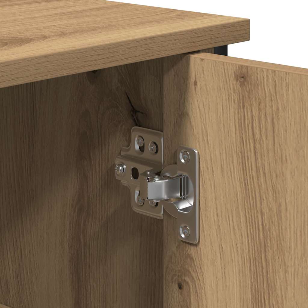 Sideboard Eiche handwerklich 70 x 30 x 80 cm Holzwerkstoff