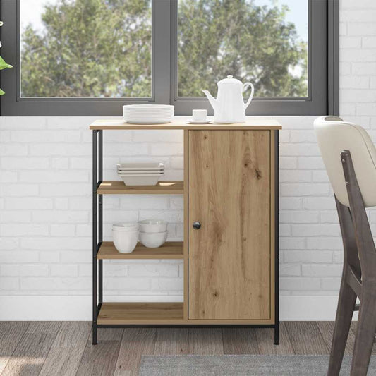 Sideboard Eiche handwerklich 70 x 30 x 80 cm Holzwerkstoff