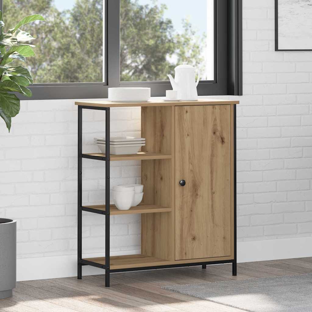 Sideboard Eiche handwerklich 70 x 30 x 80 cm Holzwerkstoff