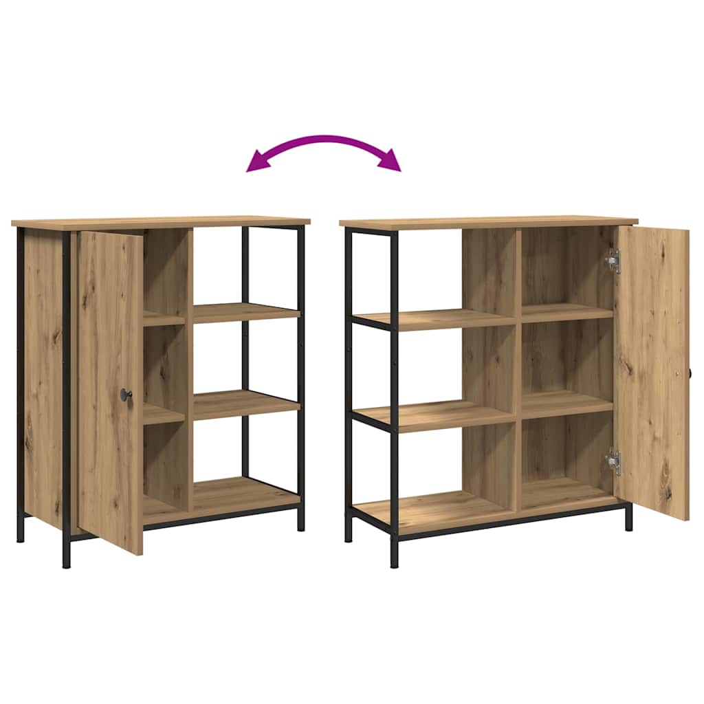 Sideboard Eiche handwerklich 70 x 30 x 80 cm Holzwerkstoff