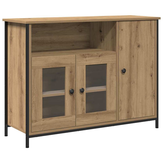 Sideboard Eiche handwerklich 100 x 35 x 75 cm Holzwerkstoff