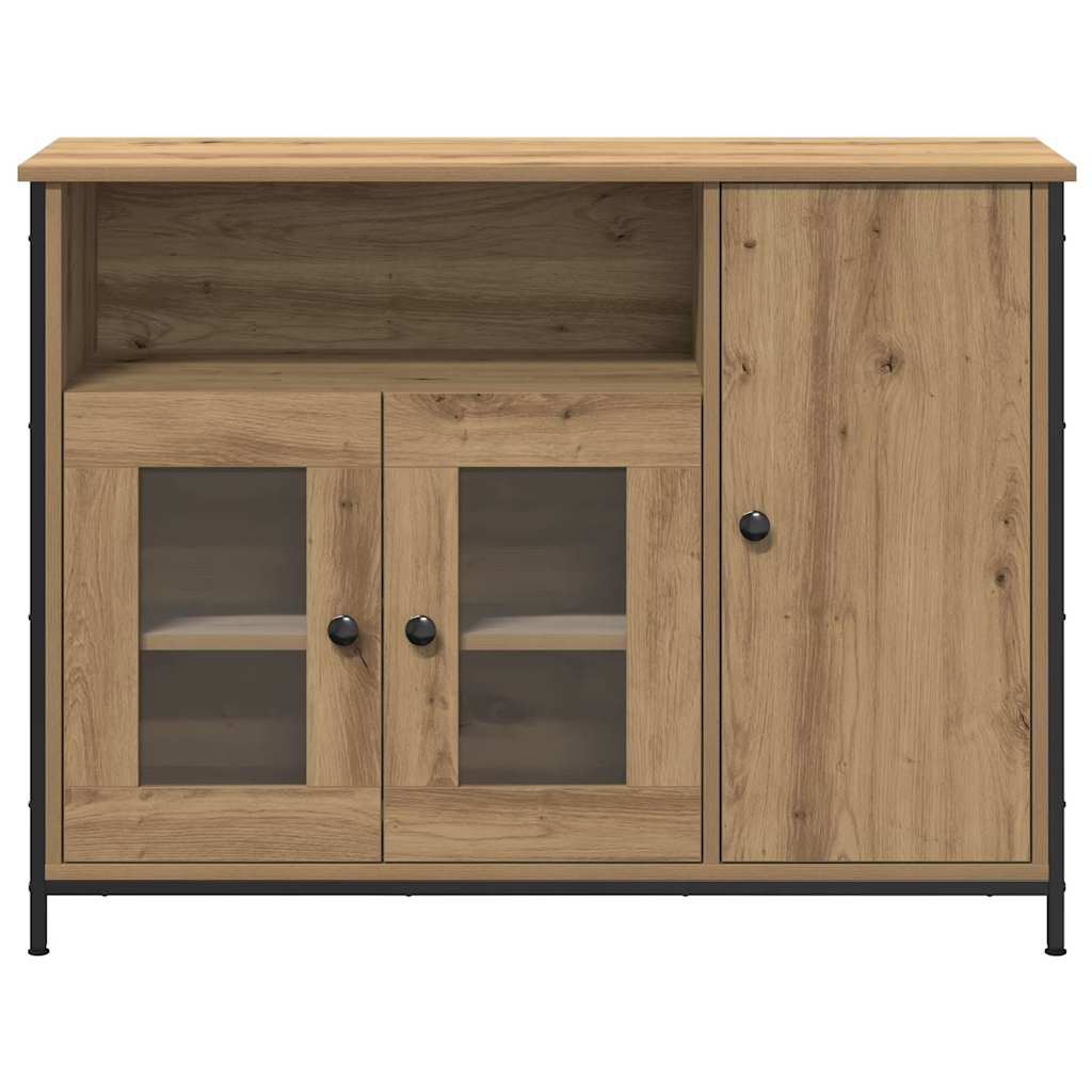 Sideboard Eiche handwerklich 100 x 35 x 75 cm Holzwerkstoff