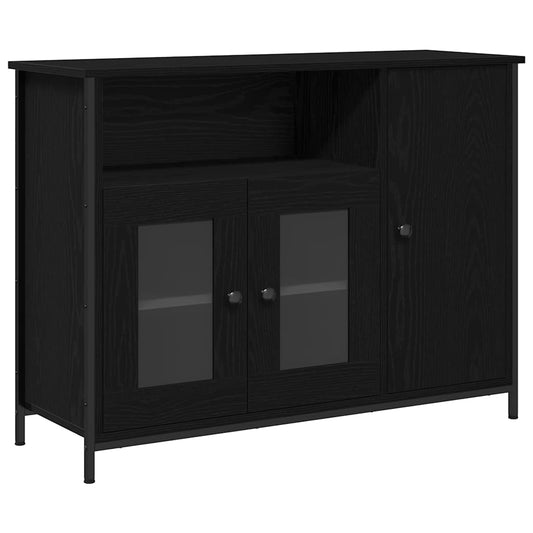 Sideboard Schwarze Eiche 100 x 35 x 75 cm Holzwerkstoff