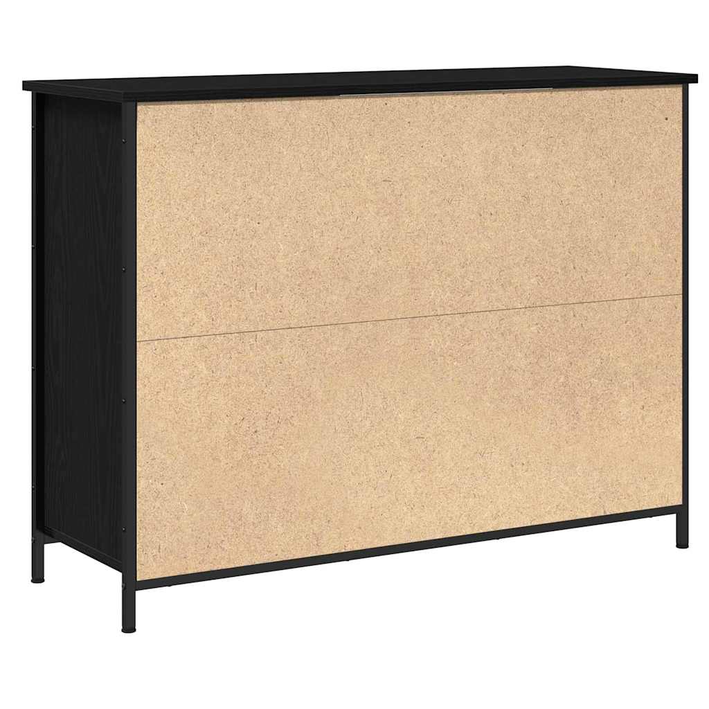 Sideboard Schwarze Eiche 100 x 35 x 75 cm Holzwerkstoff