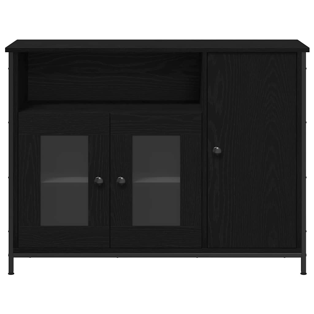 Sideboard Schwarze Eiche 100 x 35 x 75 cm Holzwerkstoff