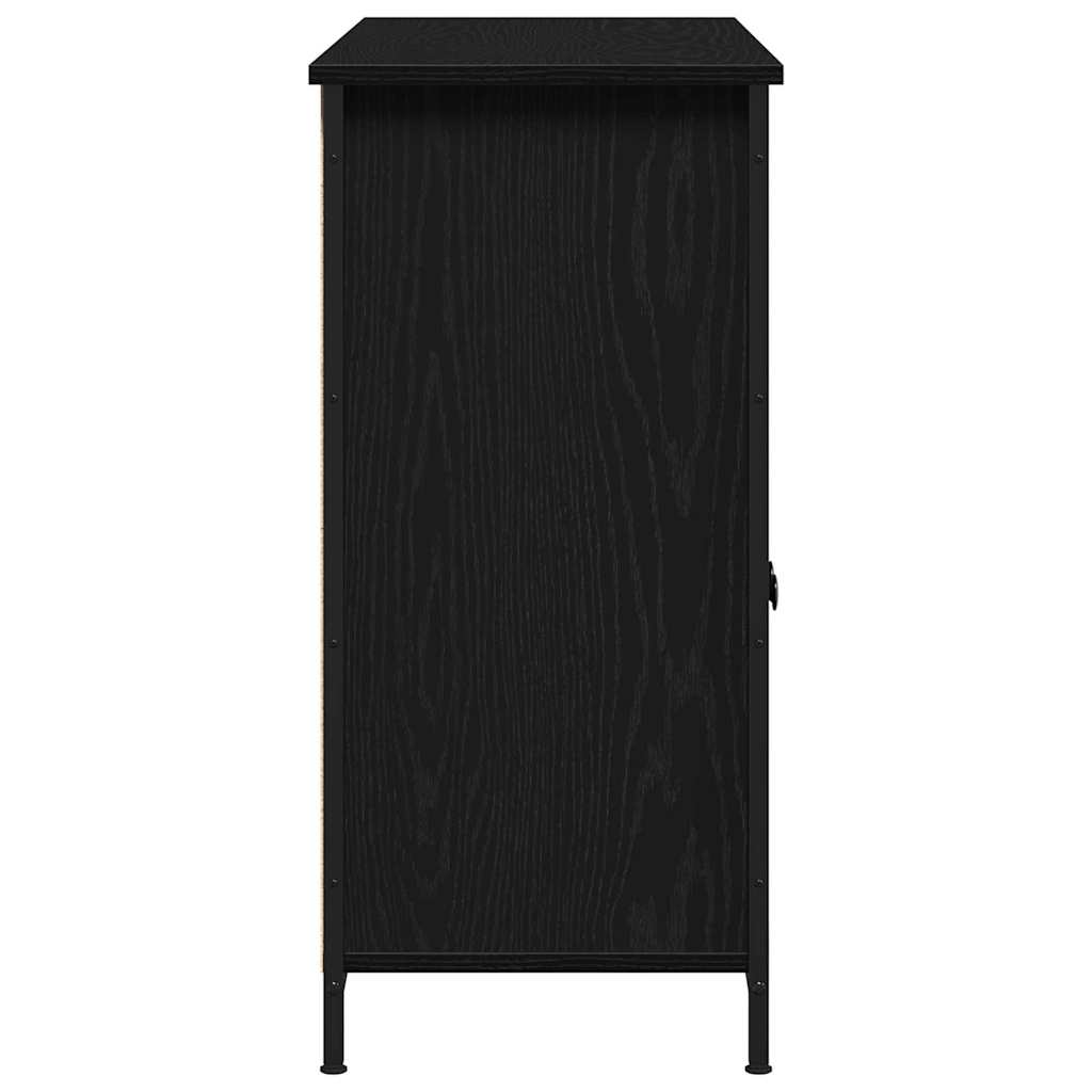 Sideboard Schwarze Eiche 100 x 35 x 75 cm Holzwerkstoff