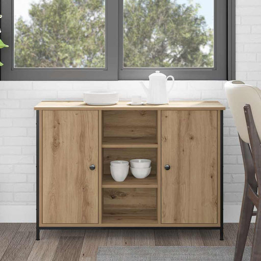Sideboard Eiche handwerklich 100 x 35 x 70 cm Holzwerkstoff