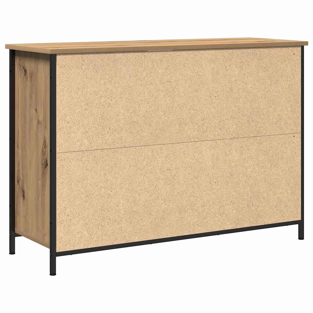 Sideboard Eiche handwerklich 100 x 35 x 70 cm Holzwerkstoff