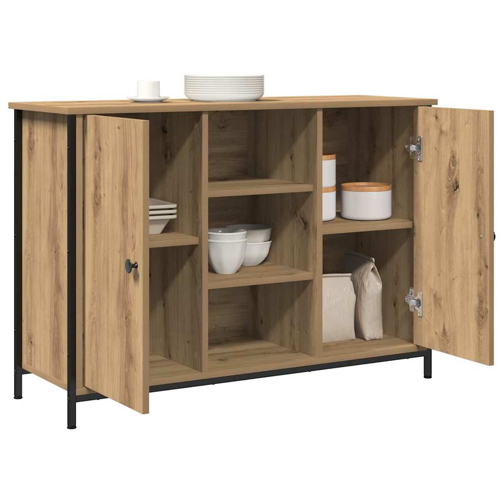 Sideboard Eiche handwerklich 100 x 35 x 70 cm Holzwerkstoff