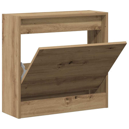 Schuhschrank Eiche handwerklich 60 x 21 x 57 cm Holzwerkstoff