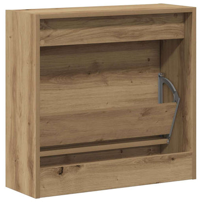 Schuhschrank Eiche handwerklich 60 x 21 x 57 cm Holzwerkstoff