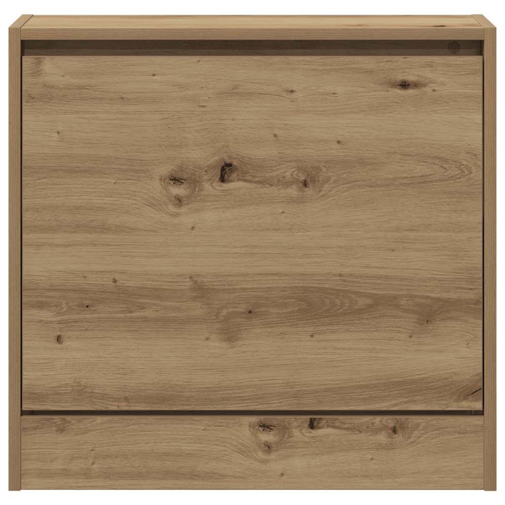 Schuhschrank Eiche handwerklich 60 x 21 x 57 cm Holzwerkstoff
