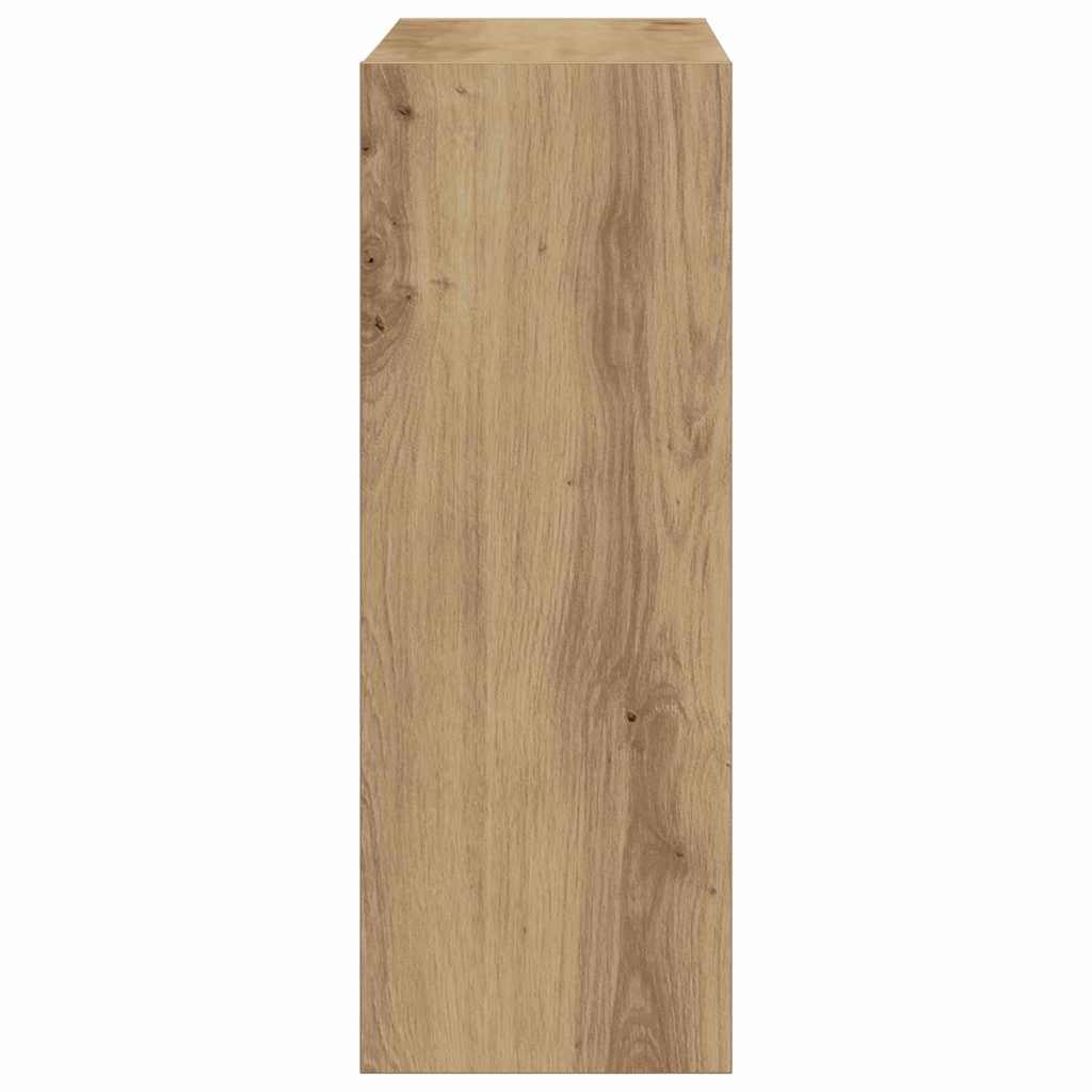 Schuhschrank Eiche handwerklich 60 x 21 x 57 cm Holzwerkstoff